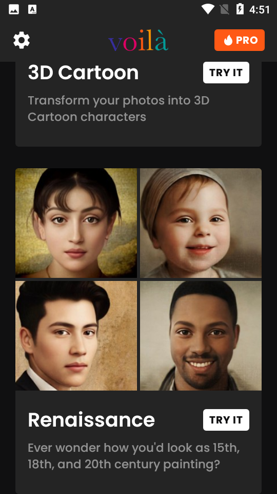 Voila AI Artist照片编辑器截图