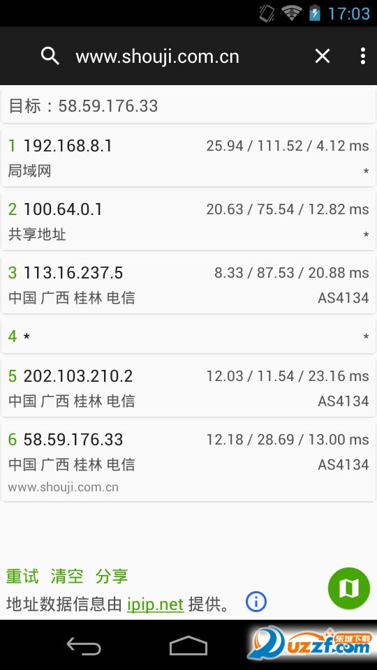 路由器追踪(Best Trace)