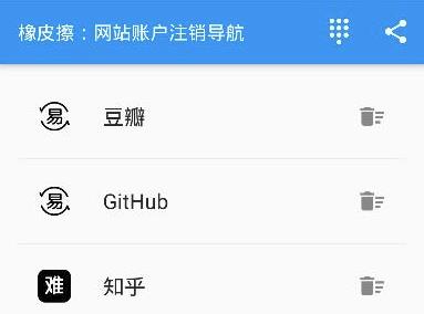 橡皮擦(网站账户注销导航) 橡皮擦(网站账户注销导航)