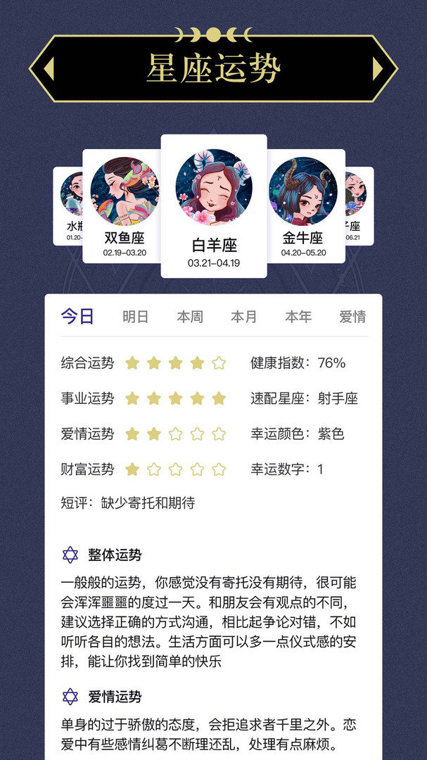 塔罗星盘
