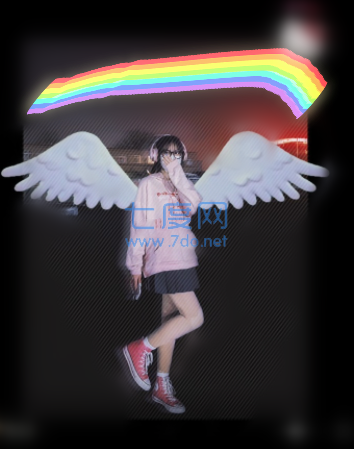 抖音天使小翅膀照片