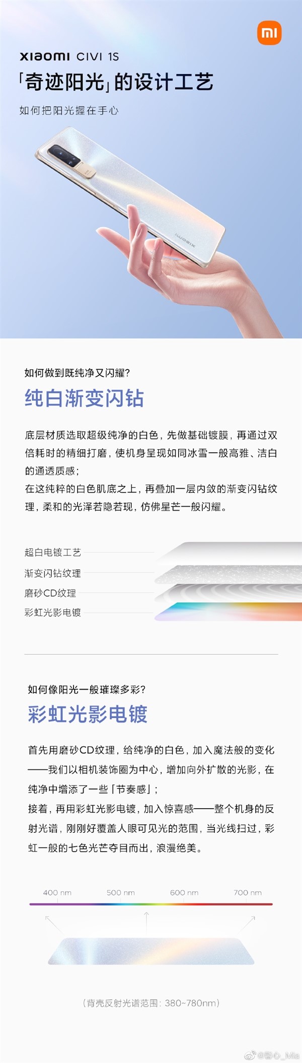小米最美手机继任者！小米Civi 1S设计工艺剧透：你绝对想象不到