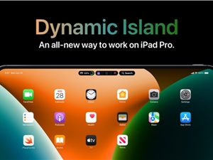 配有“灵动岛”的概念款iPad Pro平板电脑 或许长这个样子