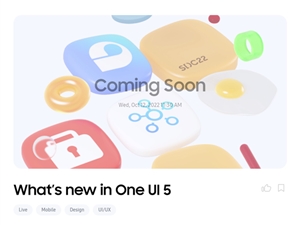 三星官宣2022开发者大会：ONE UI 5正式版来了