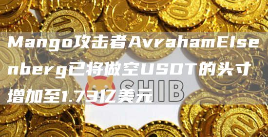 Mango攻击者AvrahamEisenberg已将做空USDT的头寸增加至1.73亿美元