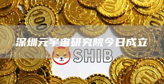 深圳元宇宙研究院今日成立