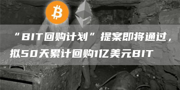 “BIT回购计划”提案即将通过,拟50天累计回购1亿美元BIT1