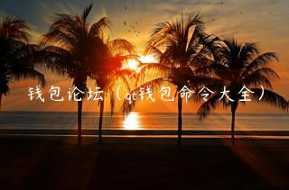 钱包论坛（qt钱包命令大全）