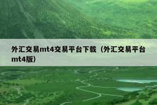 外汇交易mt4交易平台下载(外汇交易平台mt4版)-第1张图片-火必下载 外汇交易mt4交易平台下载(外汇交易平台mt4版)-第1张图片-火必下载