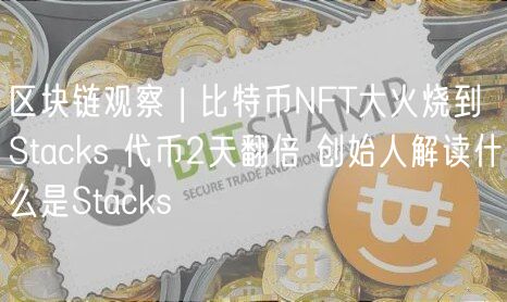 区块链观察 | 比特币NFT大火烧到Stacks 代币2天翻倍 创始人解读什么是Stacks-第1张图片-火必下载
