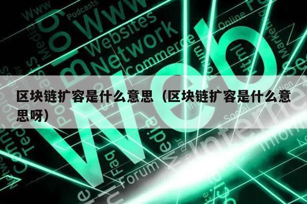 区块链扩容是什么意思(区块链扩容是什么意思呀-第1张图片-火必下载 区块链扩容是什么意思(区块链扩容是什么意思呀-第1张图片-火必下载