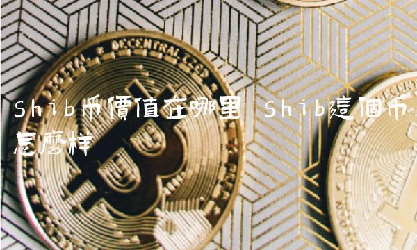 shib币价值在哪里 shib这个币怎么样-第1张图片-火必下载