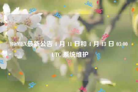 BitMEX最新公告 4 月 11 日和 4 月 13 日 03:00 UTC 系统维护-第1张图片-火必下载