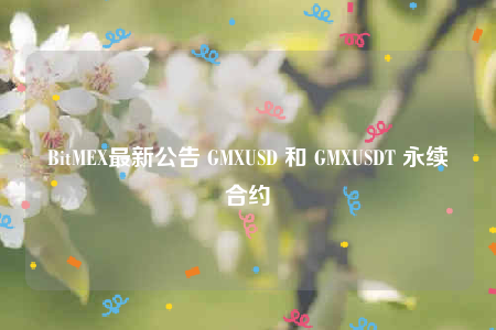BitMEX最新公告 GMXUSD 和 GMXUSDT 永续合约-第1张图片-火必下载