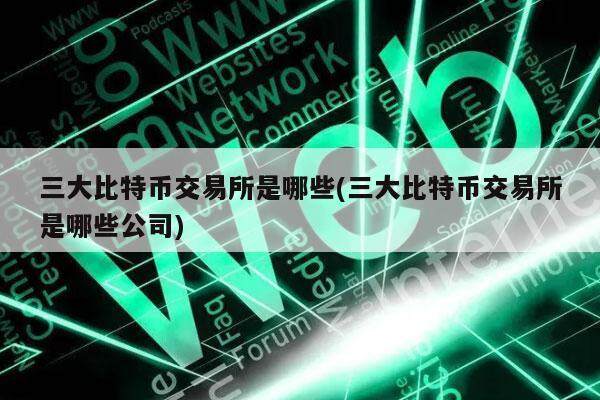 三大比特币交易所是哪些(三大比特币交易所是哪些公司)-第1张图片-火必下载
