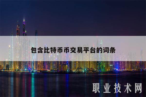 包含比特币币交易平台的词条-第1张图片-火必下载