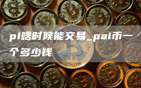 pi啥时候能交易_pai币一个多少钱