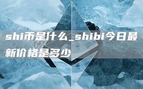 shi币是什么_shibi今日最新价格是多少