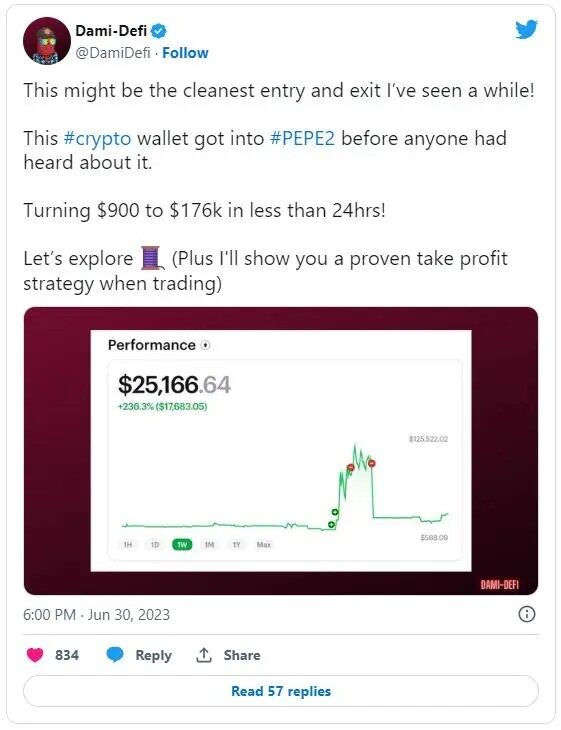 一天暴赚200倍！佩佩PEPE 2.0是什么？现在还能进场吗-第2张图片-火必下载