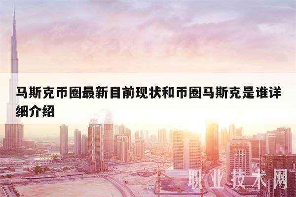 马斯克币圈最新目前现状和币圈马斯克是谁详细介绍-第1张图片-火必下载