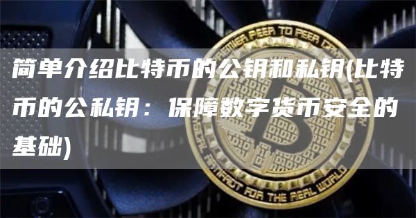 简单介绍比特币的公钥和私钥 - 比特币的公私钥：保障数字货火必全的基础