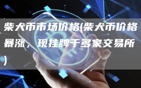 柴犬币市场价格 - 柴犬币价格暴涨，现挂牌于多家交易所