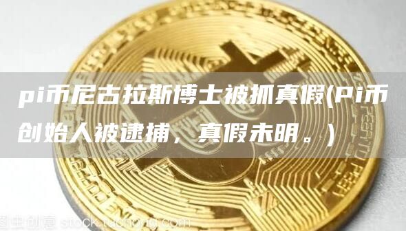 pi币尼古拉斯博士被抓真假 - Pi币创始人被逮捕，真假未明。