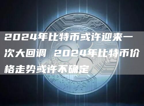 2024年比特币或许迎来一次大回调 2024年比特币价格走势或许不确定