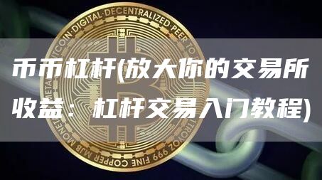 币币杠杆 - 放大你的交易所收益：杠杆交易入门教程