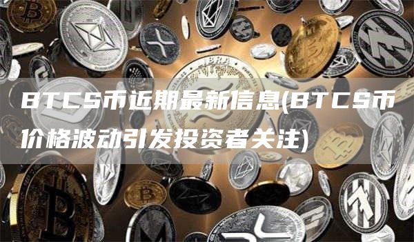 BTCS币近期最新信息 - BTCS币价格波动引发投资者关注